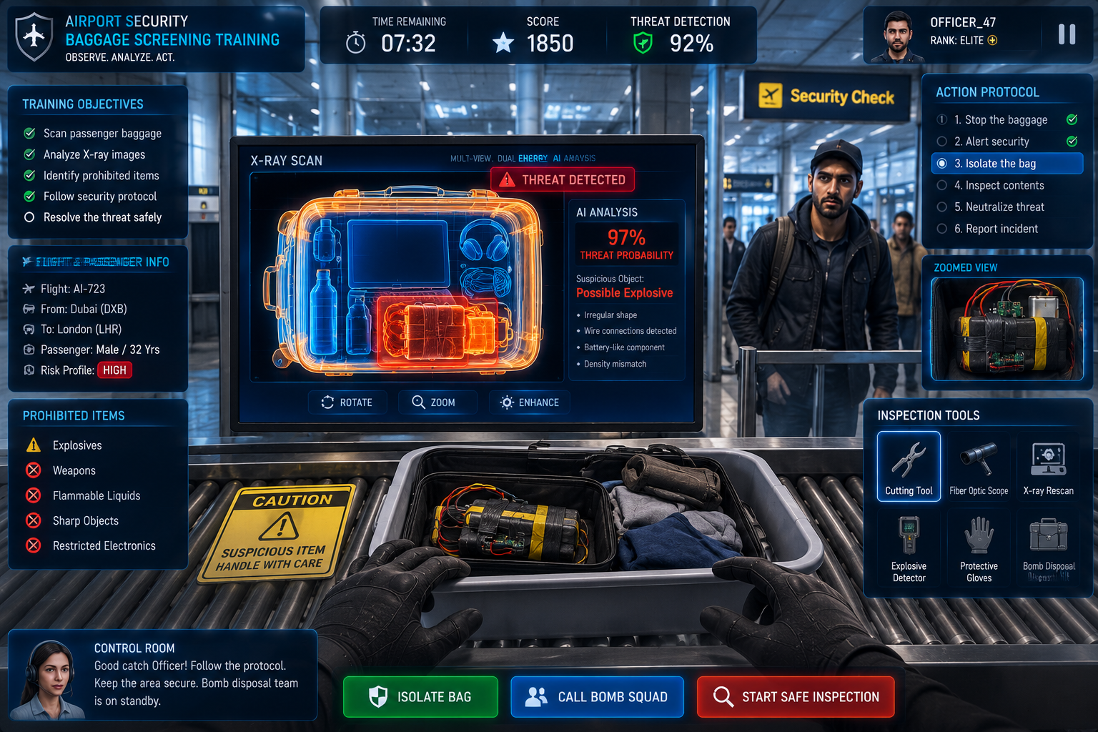 Airport Security Training & Emergency Response Simulator screenshot 4